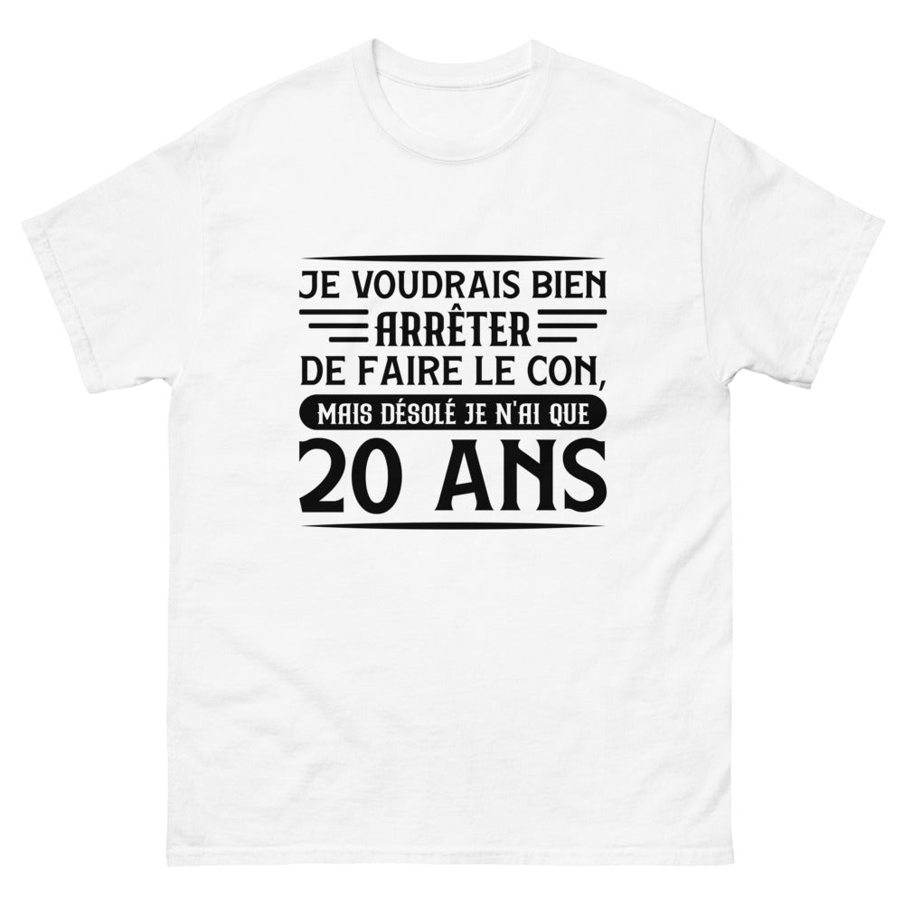 T-shirt à Signer Joyeux Anniversaire 20 ans - Femme