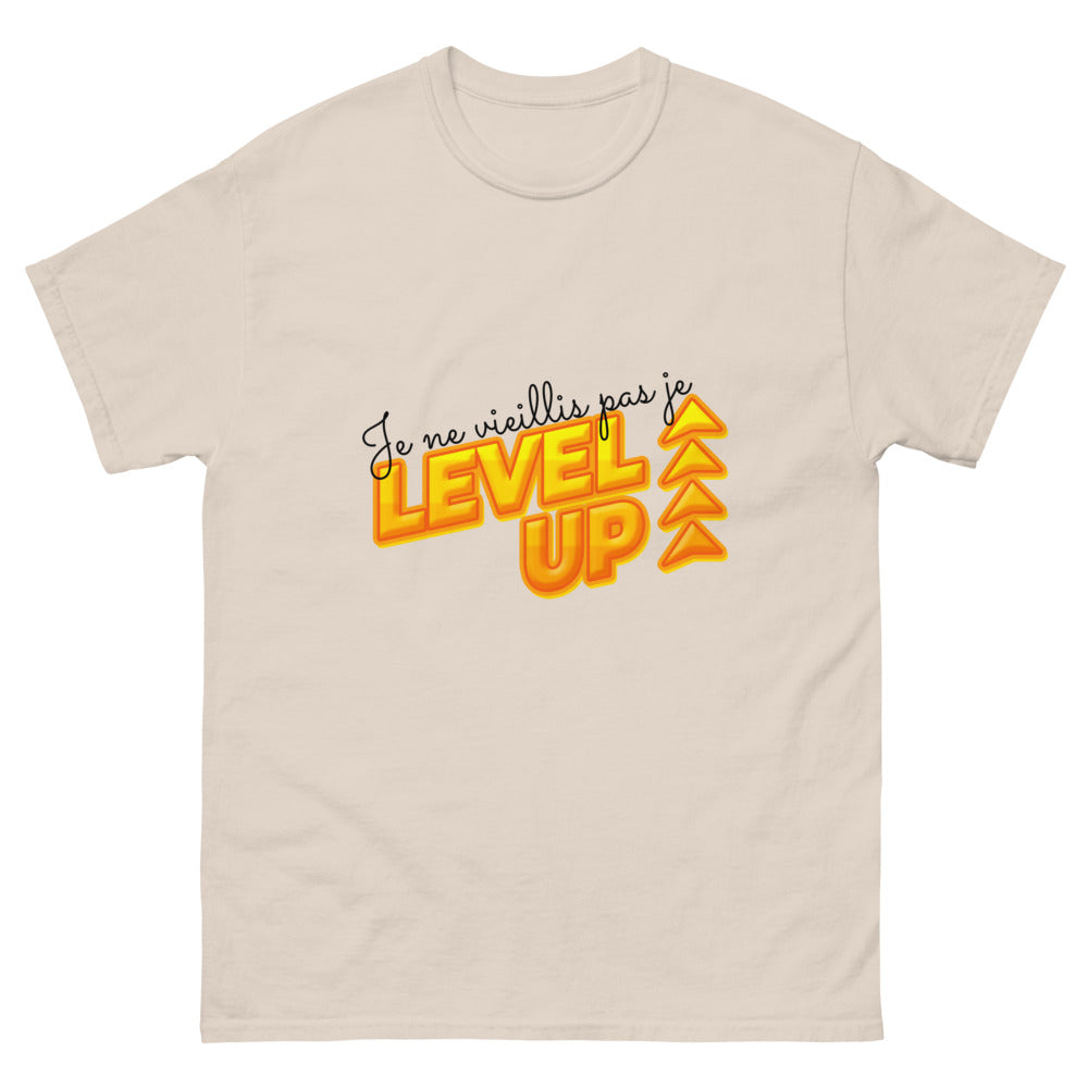 T-shirt Je ne vieillis pas je level-up