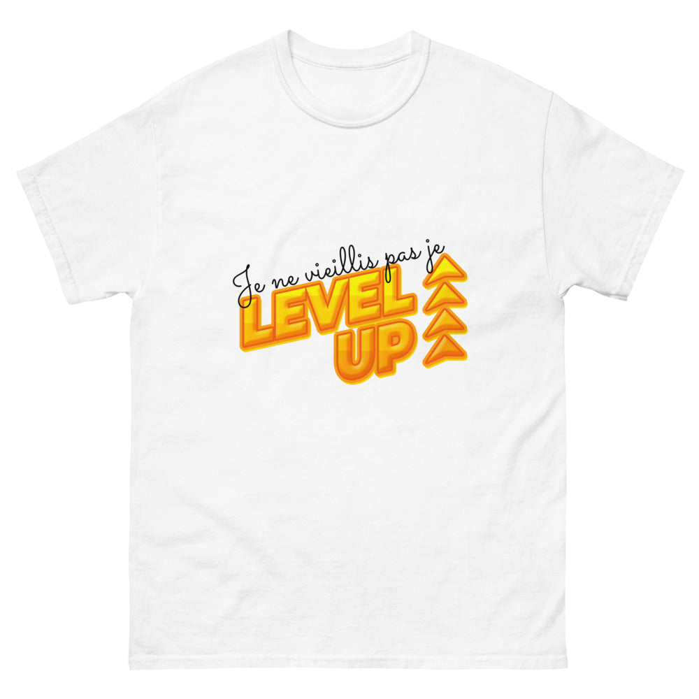 T-shirt Je ne vieillis pas je level-up