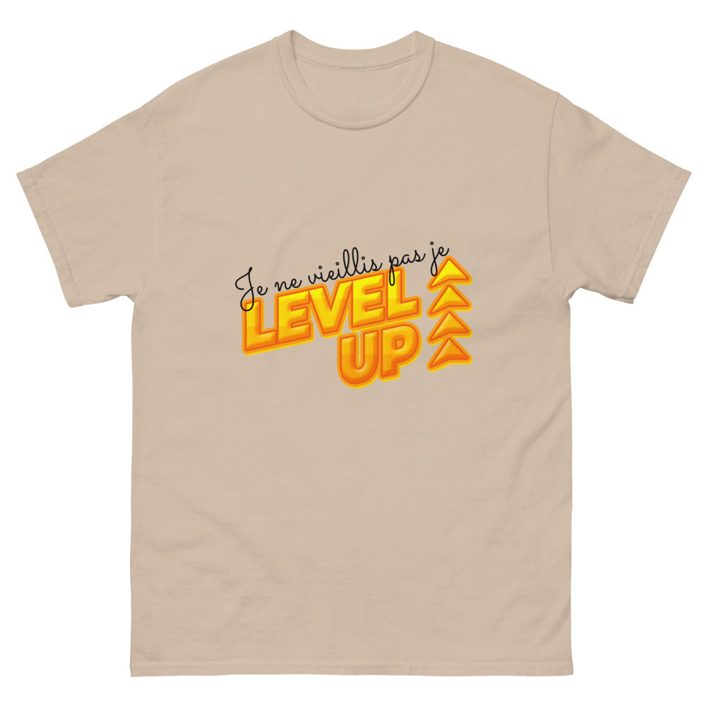 T-shirt Je ne vieillis pas je level-up