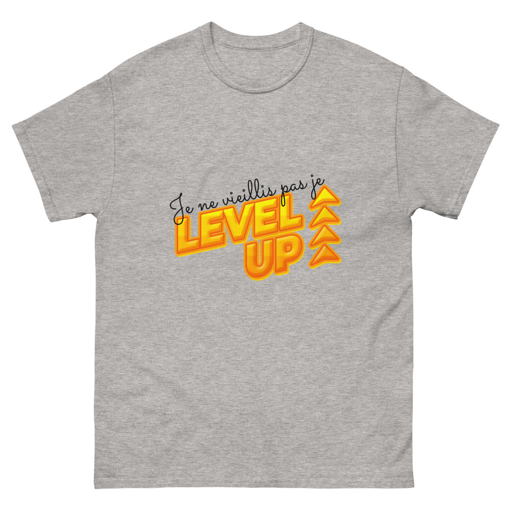 T-shirt Je ne vieillis pas je level-up