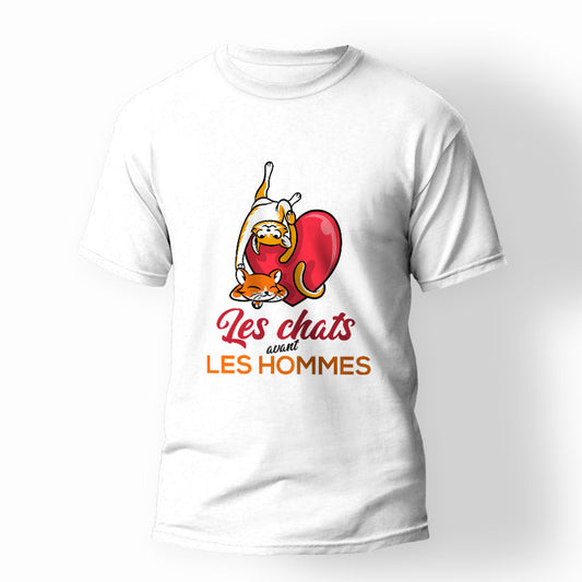 T-shirt Les chats avant les hommes
