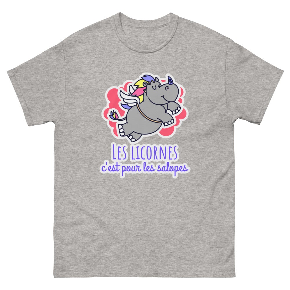 T shirt licorne adulte