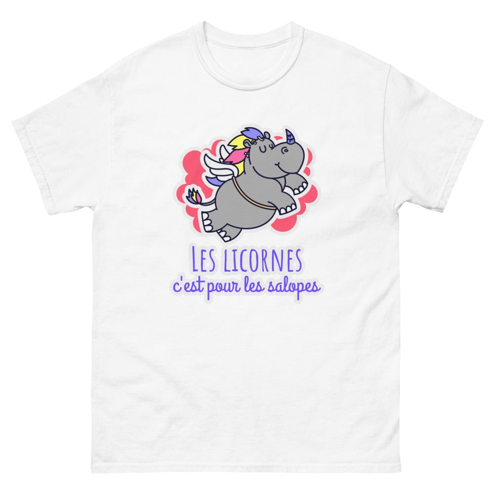 T shirt licorne adulte
