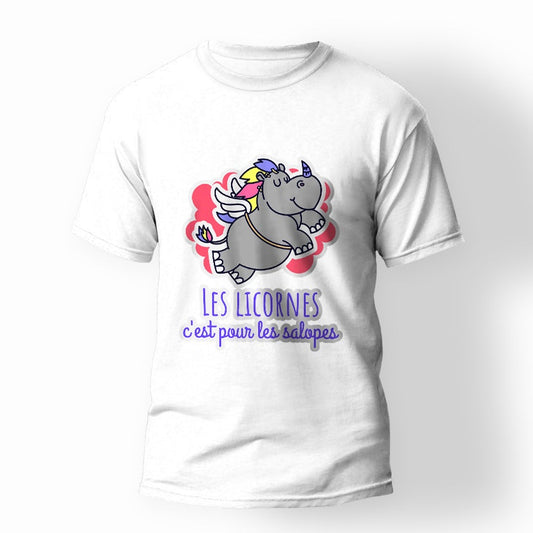 T shirt licorne adulte