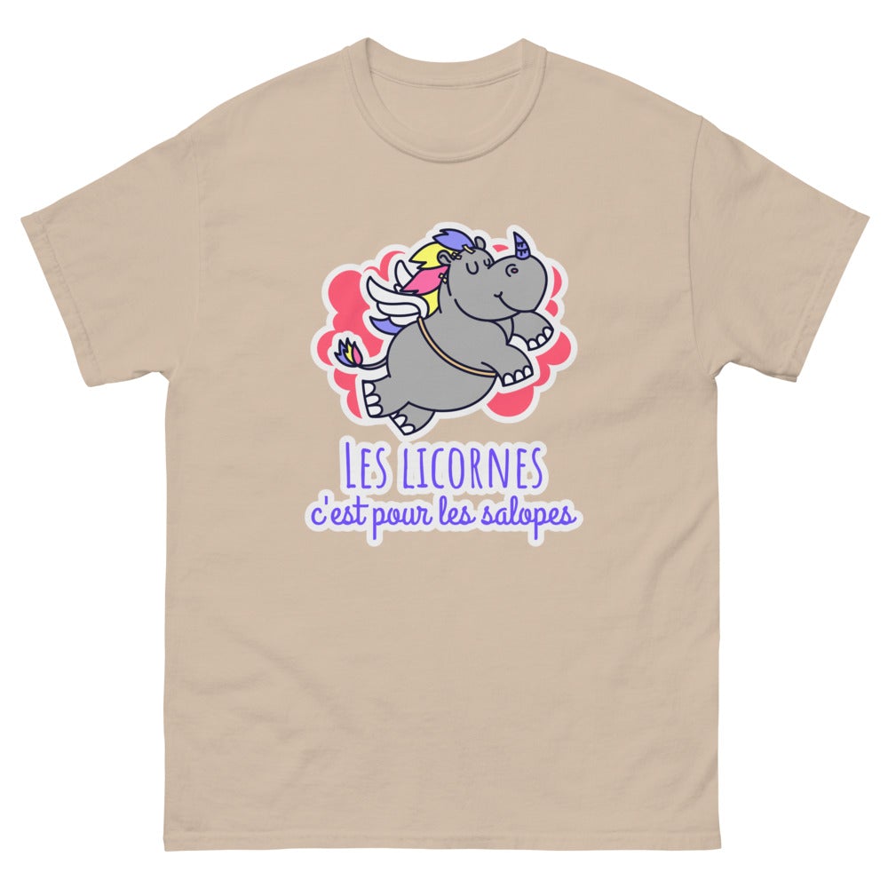 T shirt licorne adulte