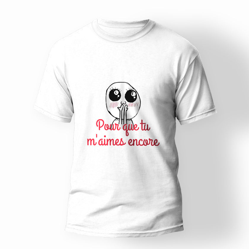 T-shirt mignon pour que tu m'aimes encore trolle face