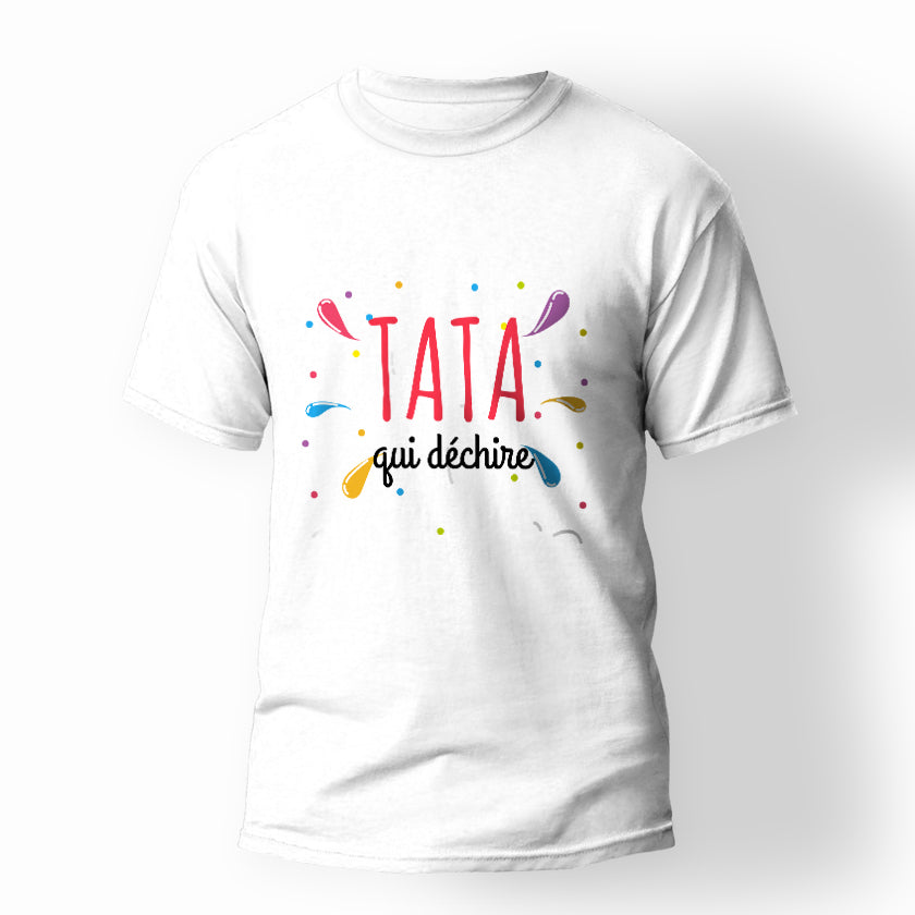 T-shirt Tata qui déchire