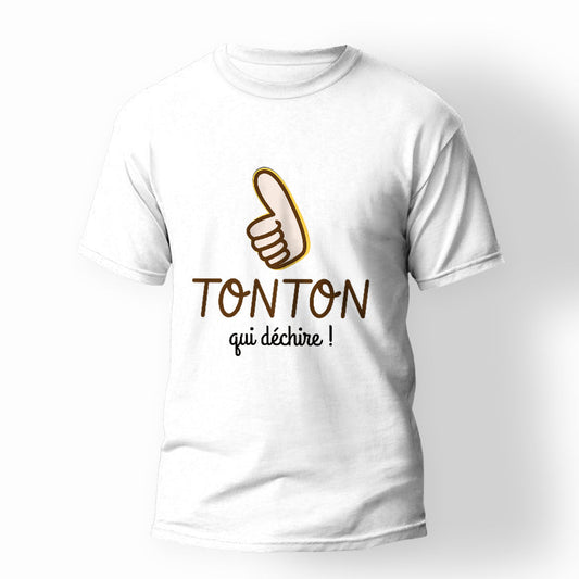 T-shirt Tonton qui déchire