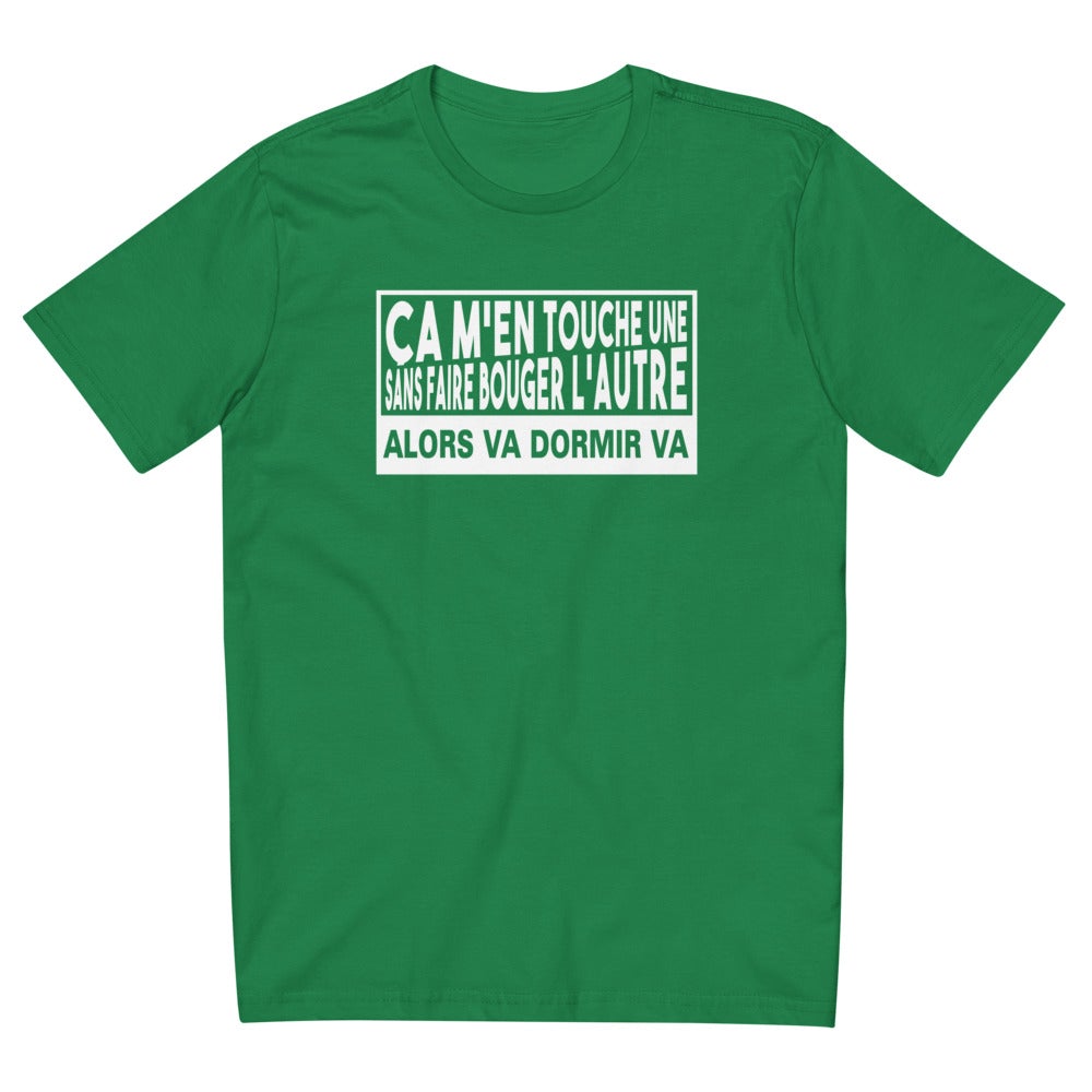 T-shirt unisexe chirac "ça m'en touche une sans faire bouger l'autre"