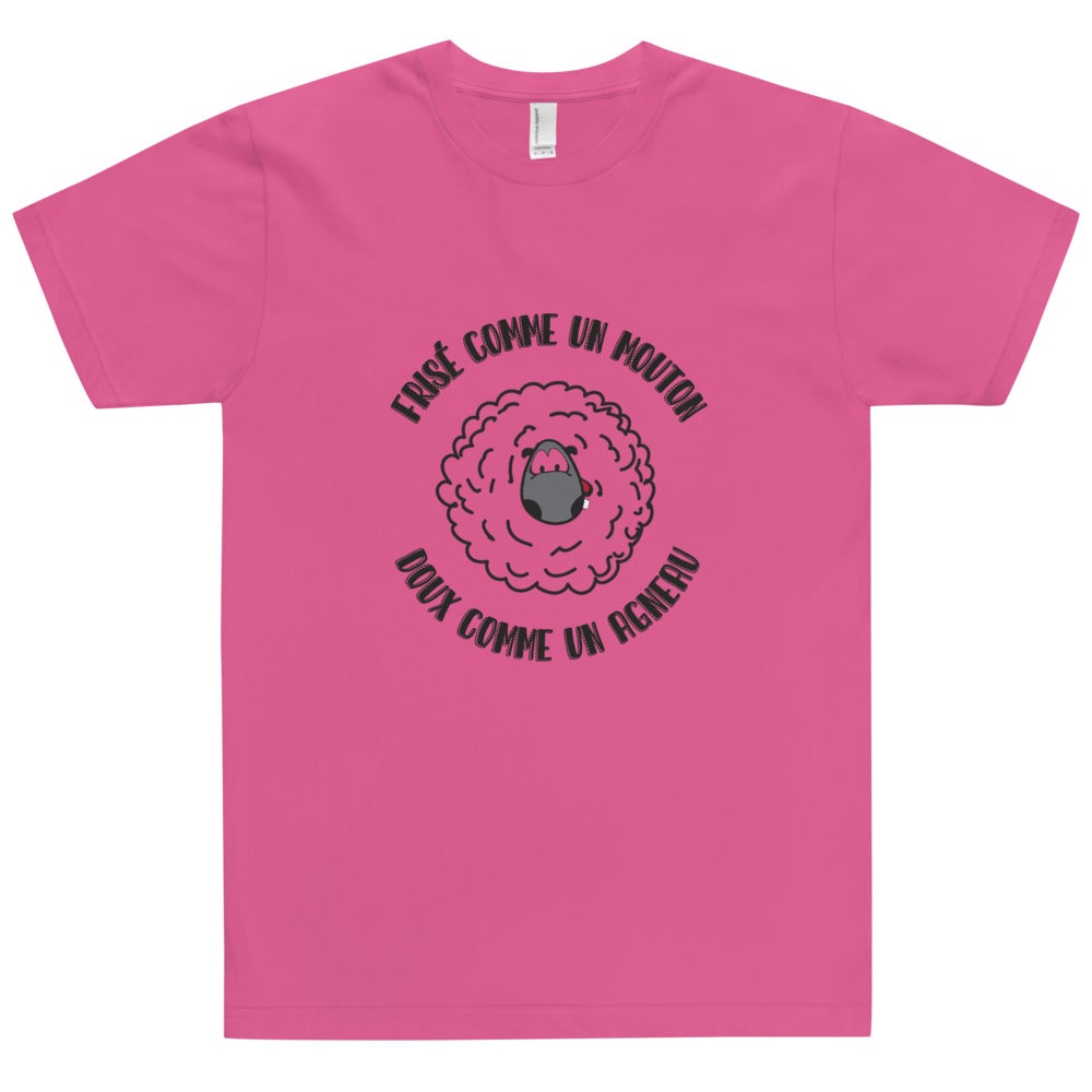 T-shirt unisexe "FRISÉ COMME UN MOUTON DOUX COMME UN AGNEAU"