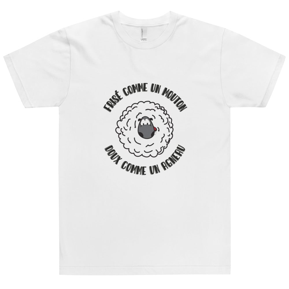 T-shirt unisexe "FRISÉ COMME UN MOUTON DOUX COMME UN AGNEAU"