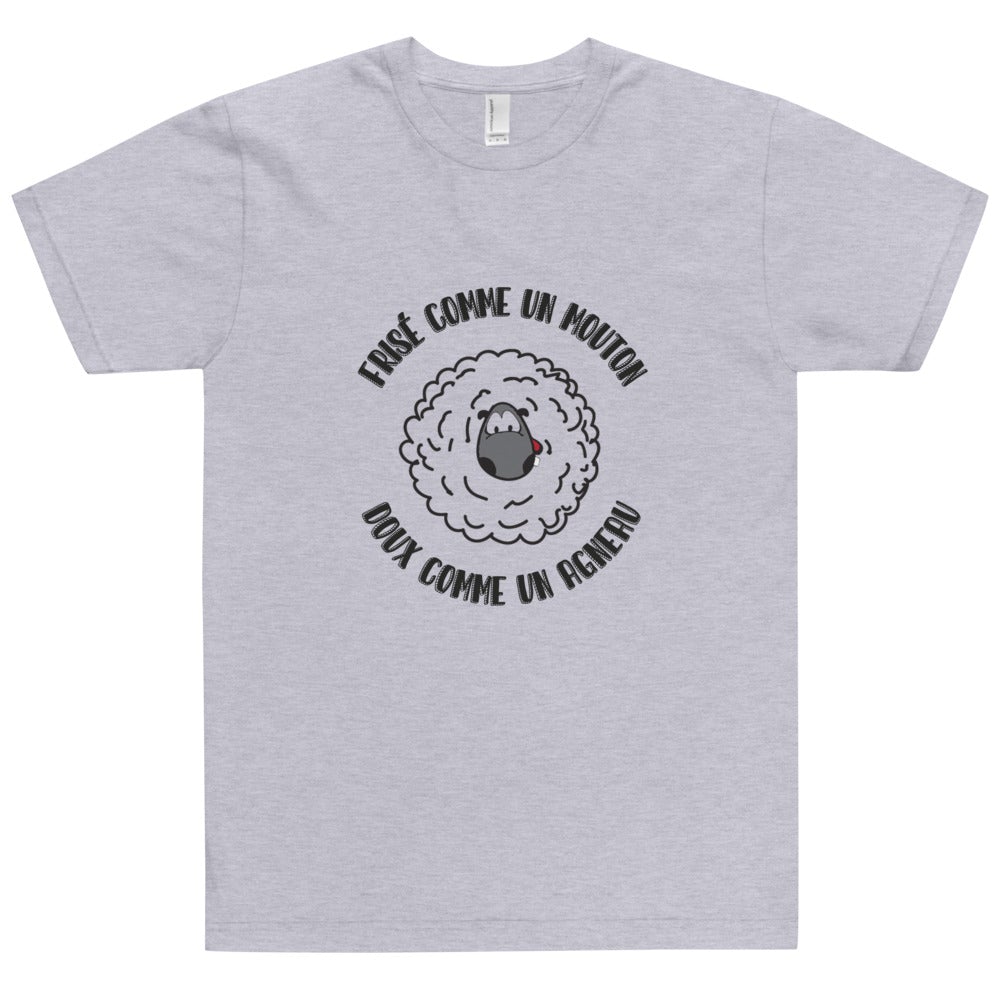 T-shirt unisexe "FRISÉ COMME UN MOUTON DOUX COMME UN AGNEAU"