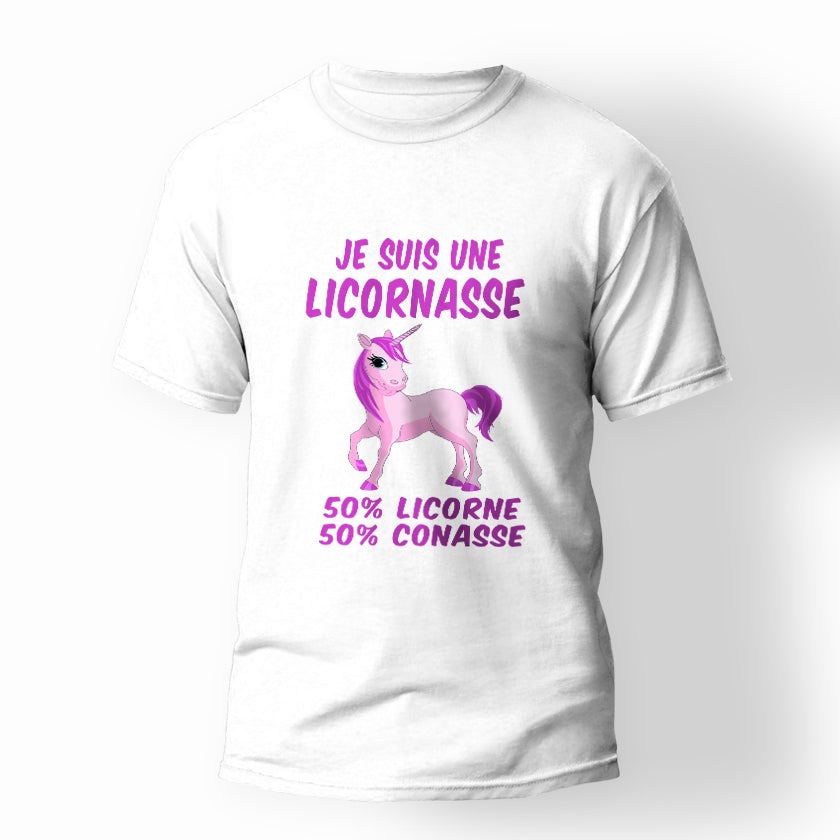 T-shirt unisexe "Je suis une Licornasse.."