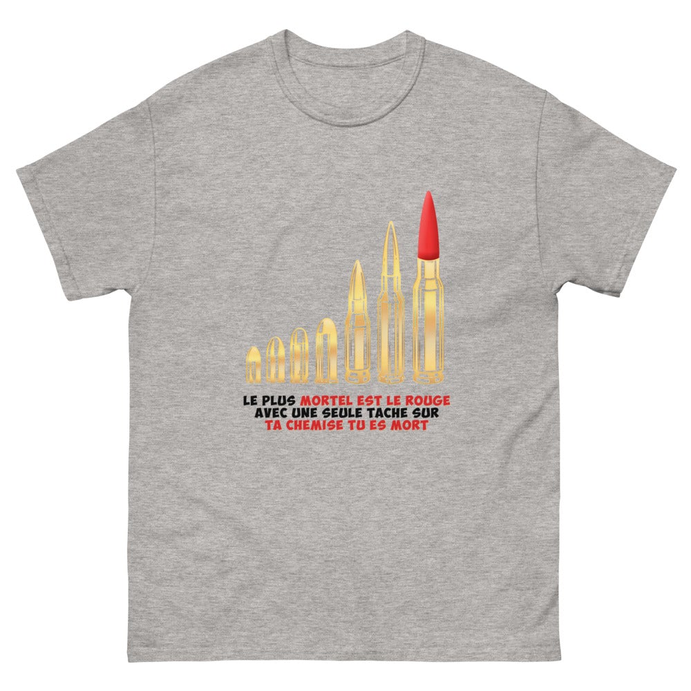 T-shirt unisexe ""Le plus mortel est le rouge"