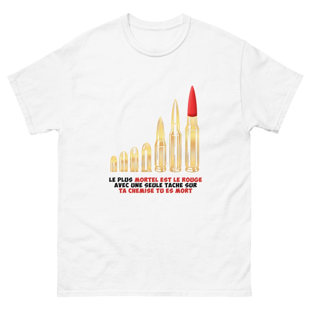 T-shirt unisexe ""Le plus mortel est le rouge"