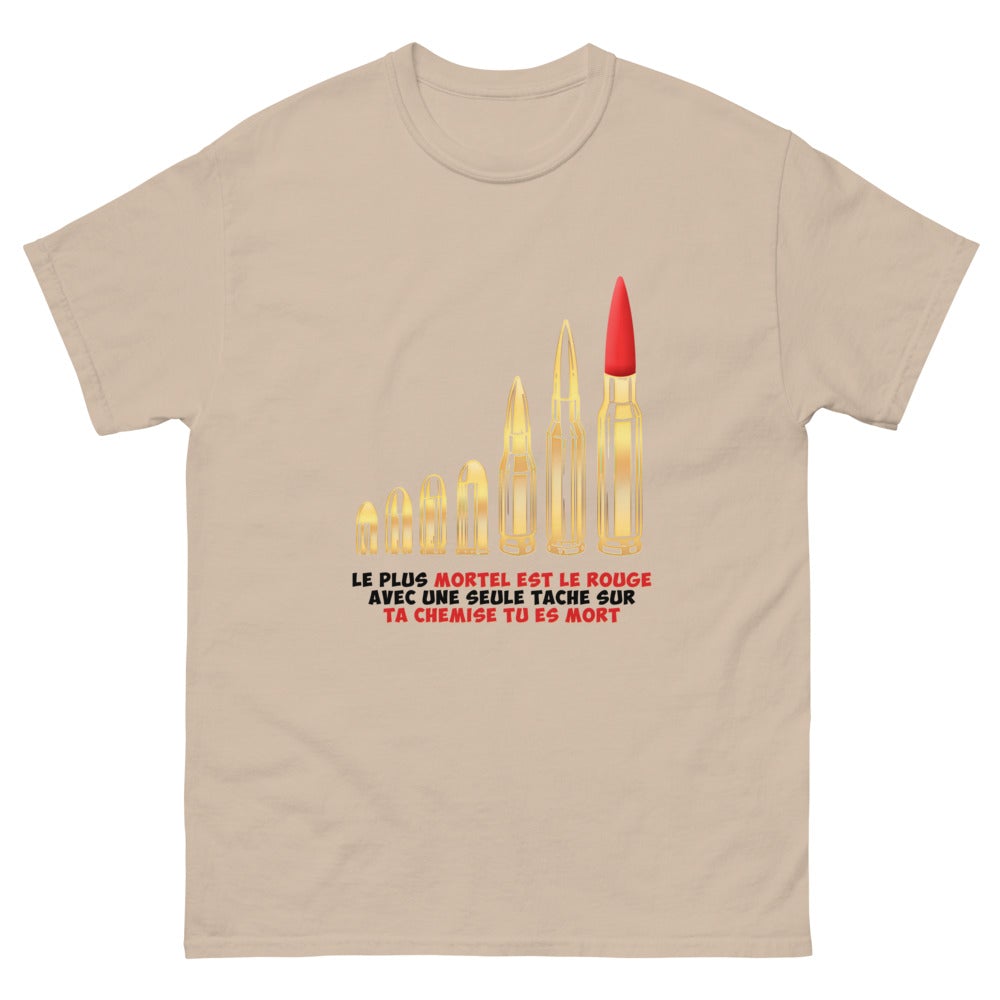 T-shirt unisexe ""Le plus mortel est le rouge"