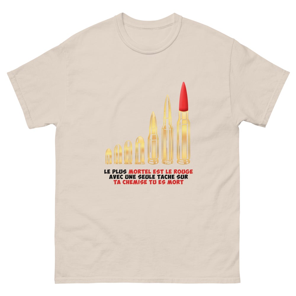 T-shirt unisexe ""Le plus mortel est le rouge"