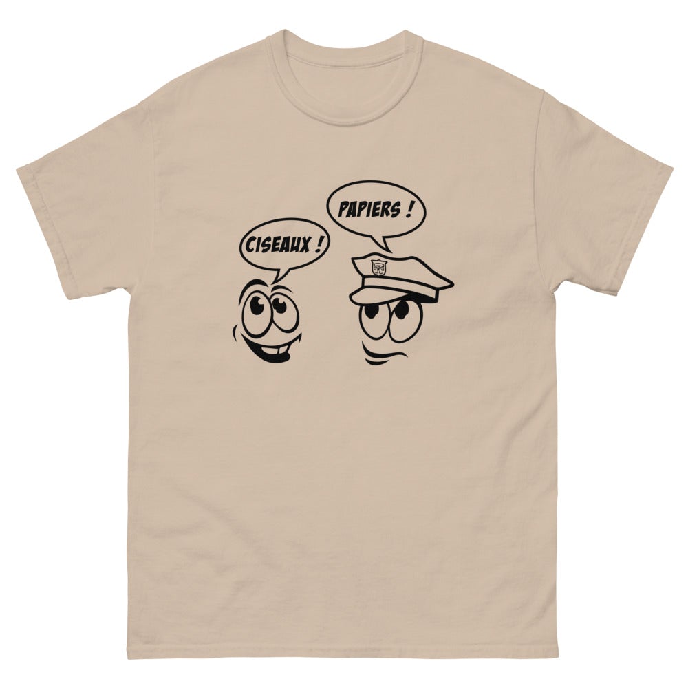 T shirt unisexe "Papiers ciseaux"