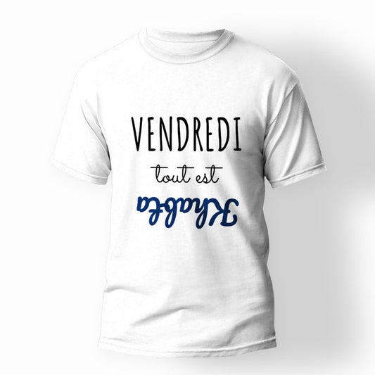 T-shirt vendredi tout est khabta