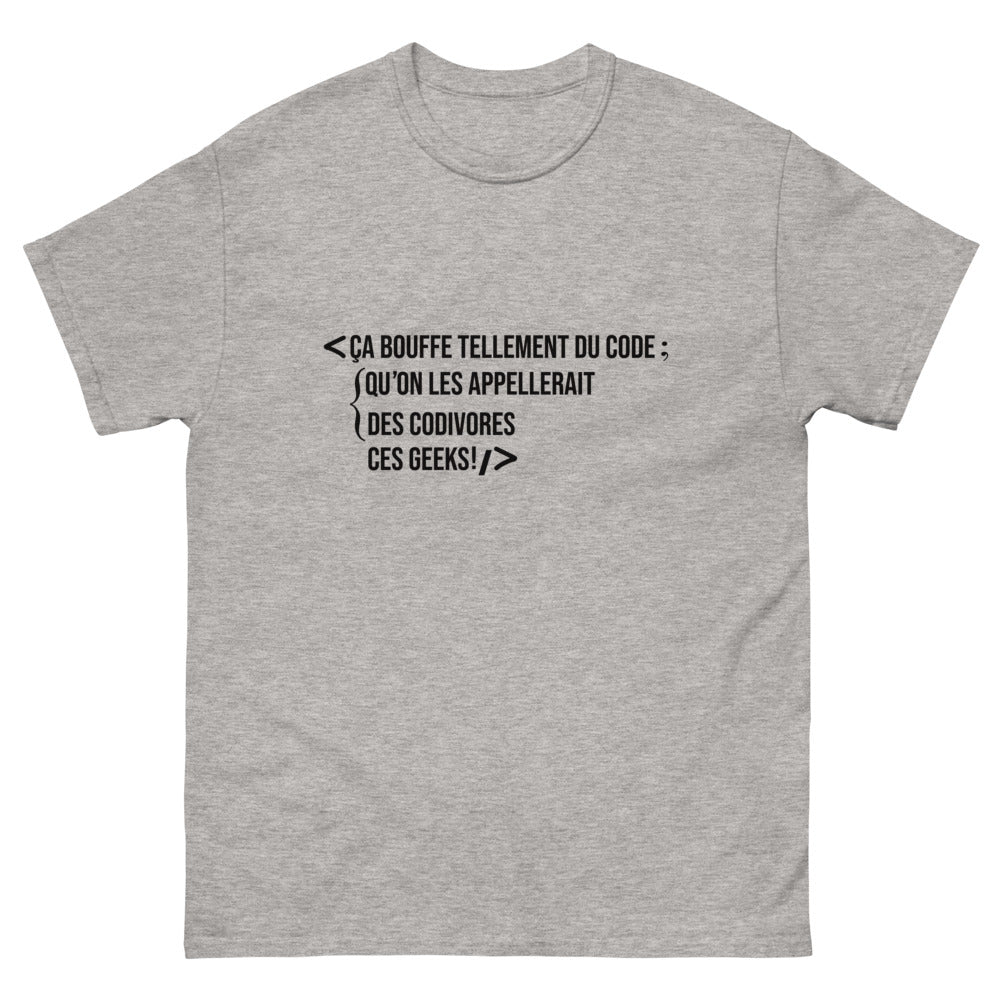 Tee shirt developpeur Geek les Codivors
