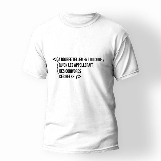 Tee shirt developpeur Geek les Codivors