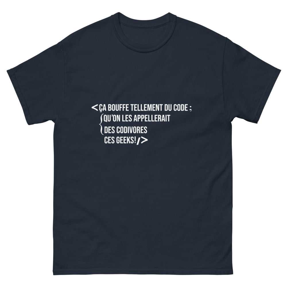 Tee shirt developpeur Geek les Codivors