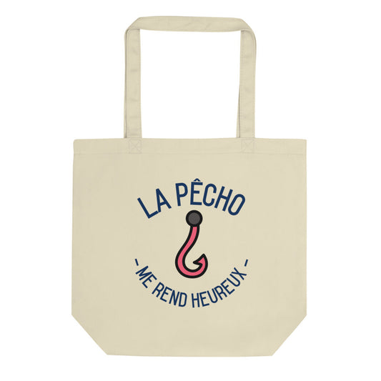 Tote Bag Bio la pêcho me rend heureux | vadormirva.com
