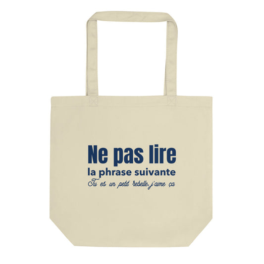 Tote Bag Bio petit rebelle | vadormirva.com